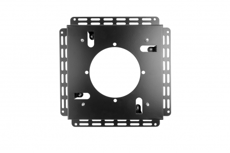 Решетка теневая под плитку РТМ 260х260мм для вентилятора d160мм черная металлическая